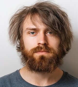 Before the beard grooming